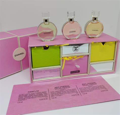 chanel perfume gift sets for her|chanel miniature perfume gift set.